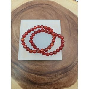 1 Carnelian Crystal Bracelet 8mm
